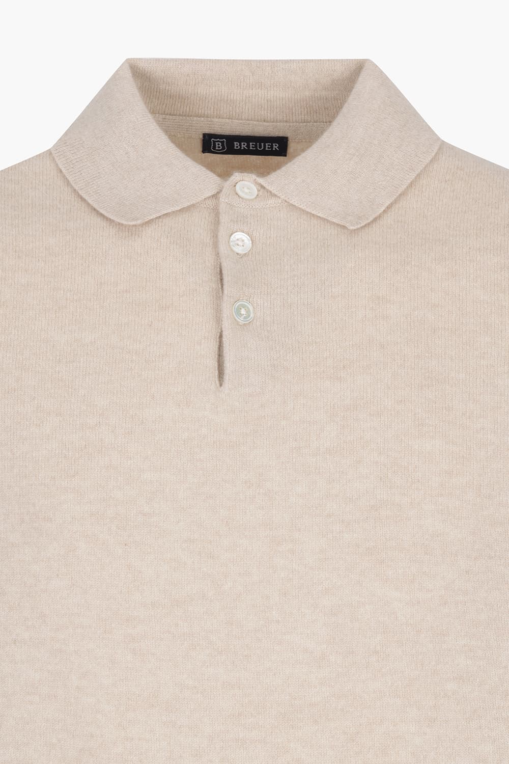 캐시미어 폴로 라이트베이지 긴소매 니트