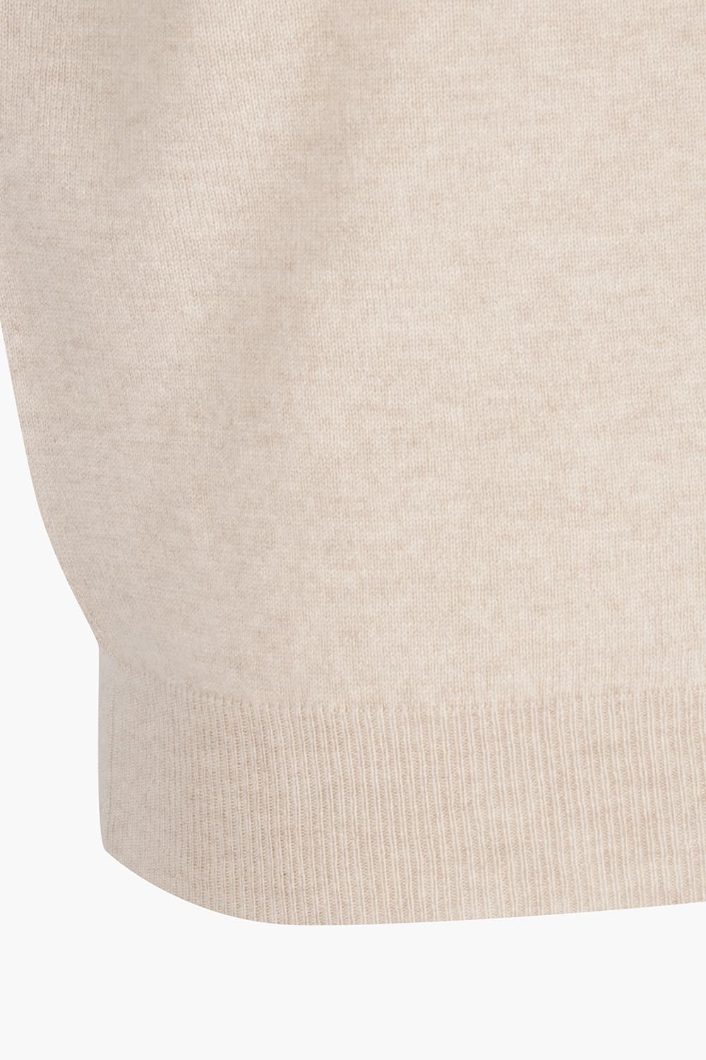 캐시미어 폴로 라이트베이지 긴소매 니트