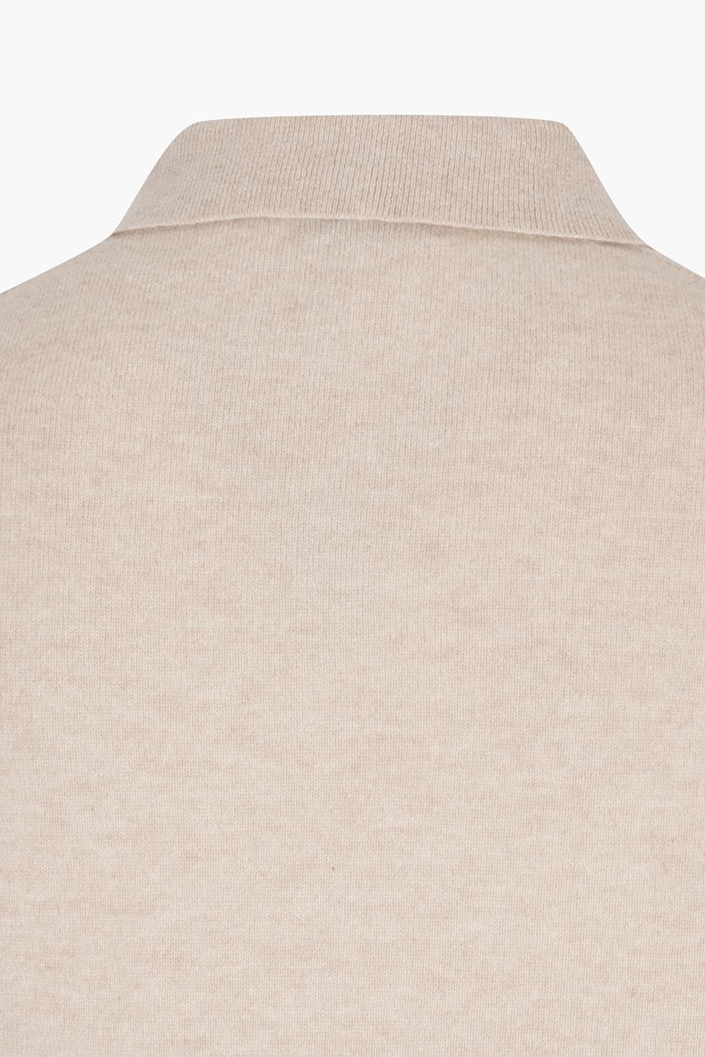 캐시미어 폴로 라이트베이지 긴소매 니트