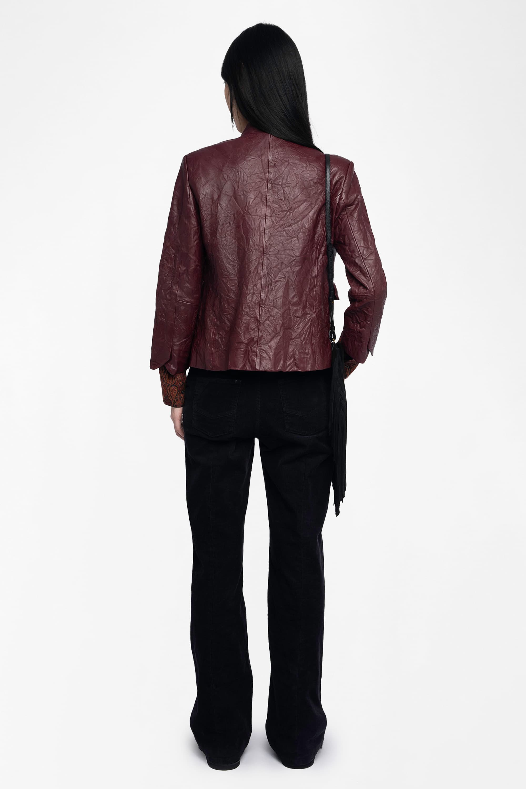 Veryn Crinkled Leather Jacket