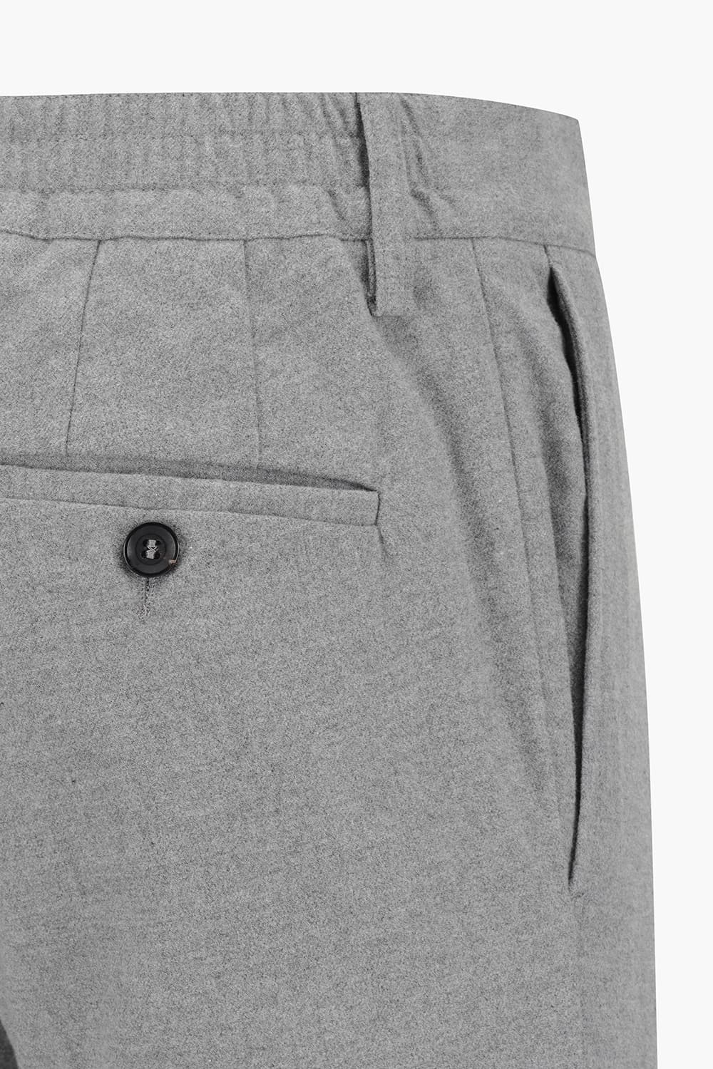 코튼 핀턱 스트레이트 라이트그레이 팬츠