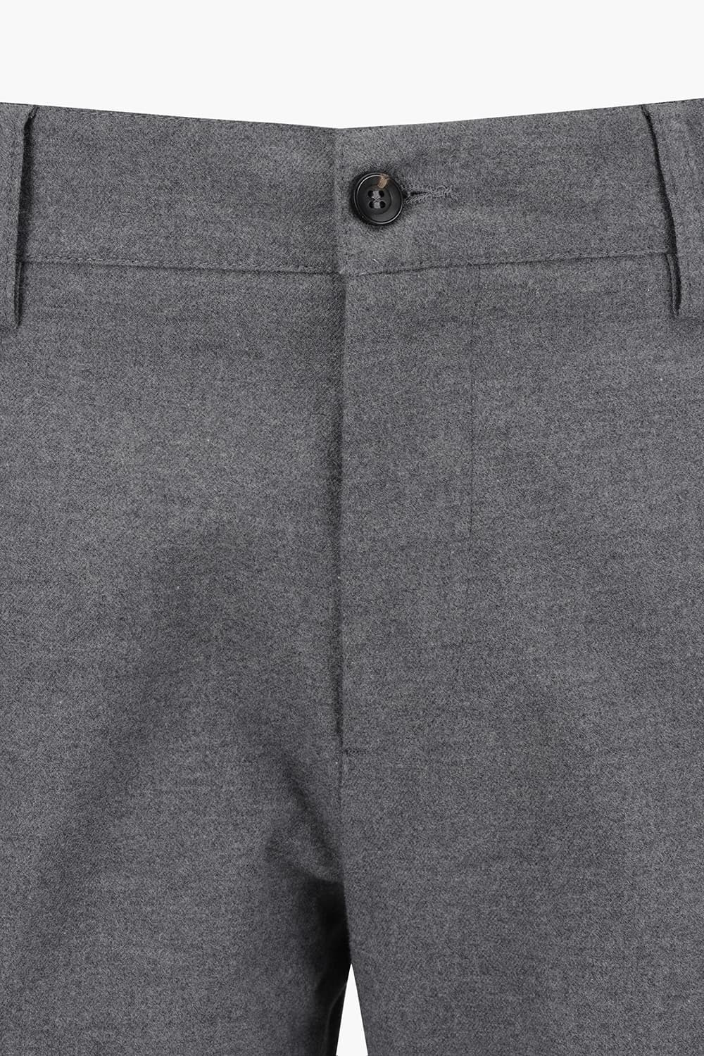 코튼 핀턱 스트레이트 그레이 팬츠