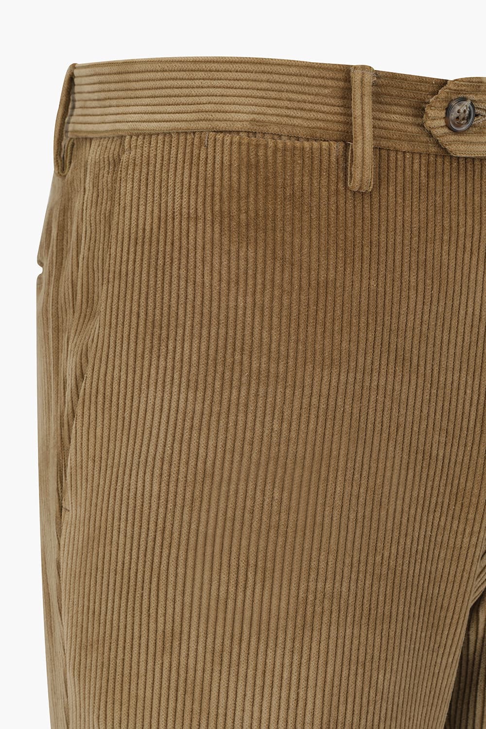 코튼 코듀로이 슬림 브라운 팬츠