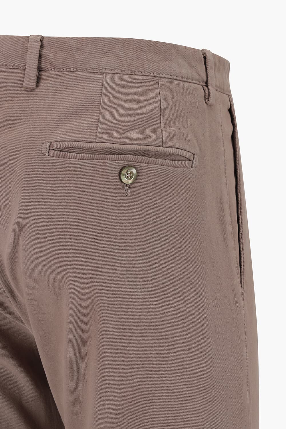 코튼 가먼트다잉 슬림 브라운 팬츠