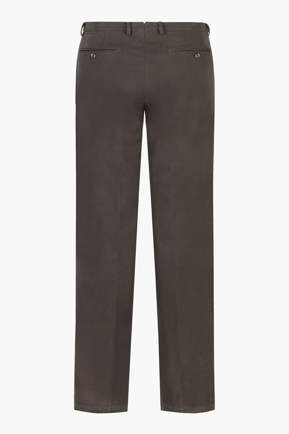 코튼 가먼트다잉 슬림 다크브라운 팬츠