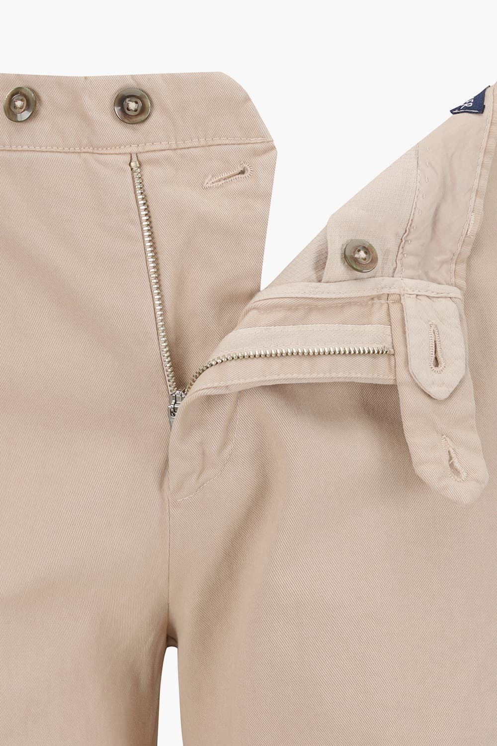 코튼 가먼트다잉 슬림 라이트베이지 팬츠