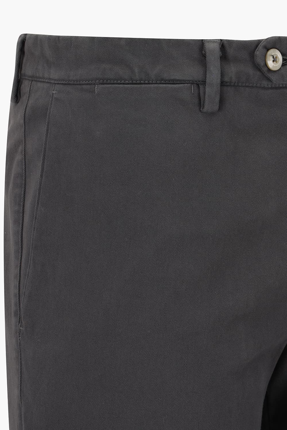 코튼 가먼트다잉 슬림 차콜그레이 팬츠