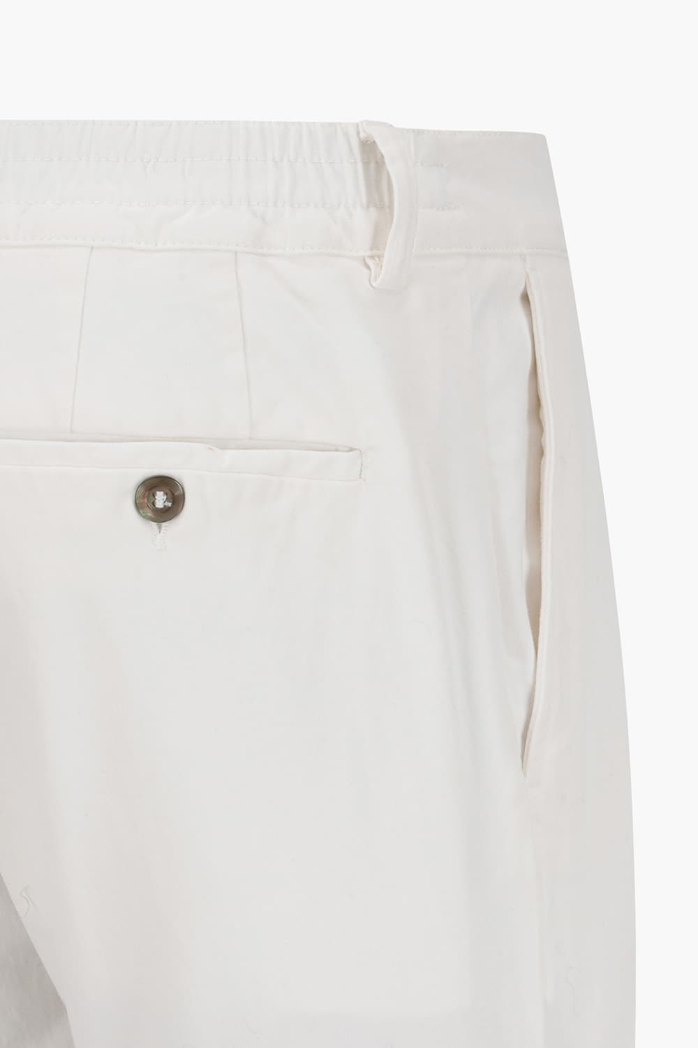 코튼 가먼트다잉 스트레이트 화이트 캐주얼 팬츠