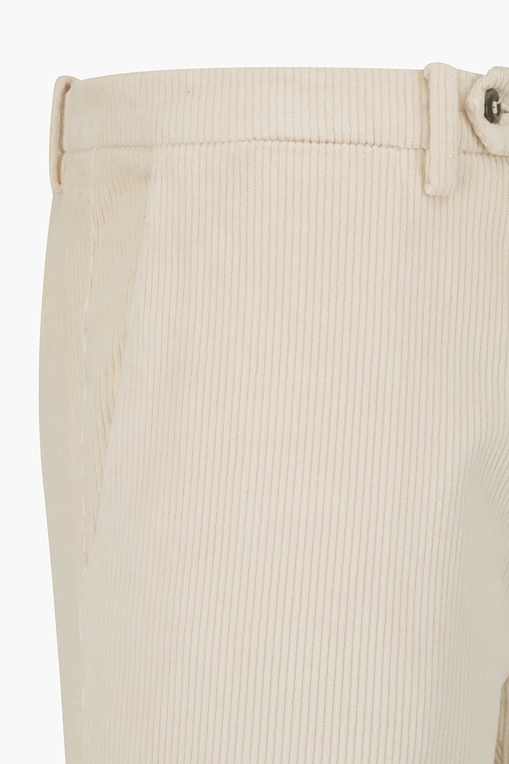 코튼 코듀로이 스트레이트 아이보리 팬츠
