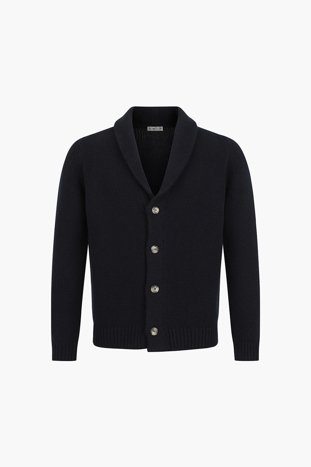 울 카라넥 다크네이비 가디건