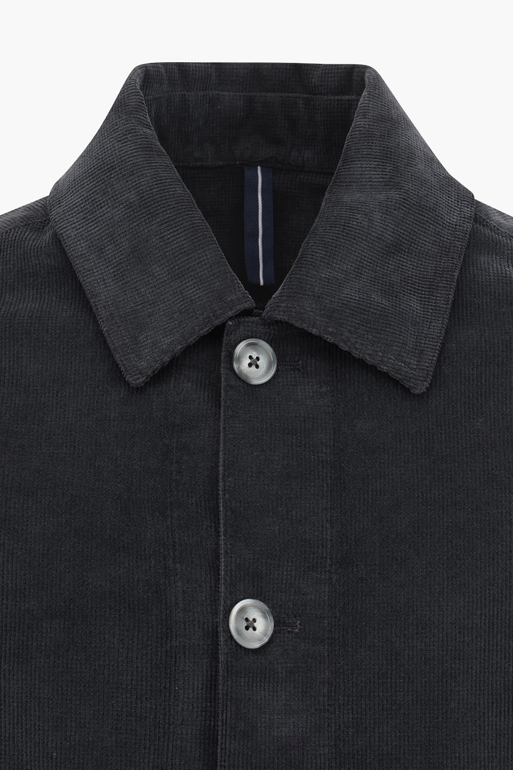 코튼 코듀로이 셔츠형 다크네이비 캐주얼 자켓