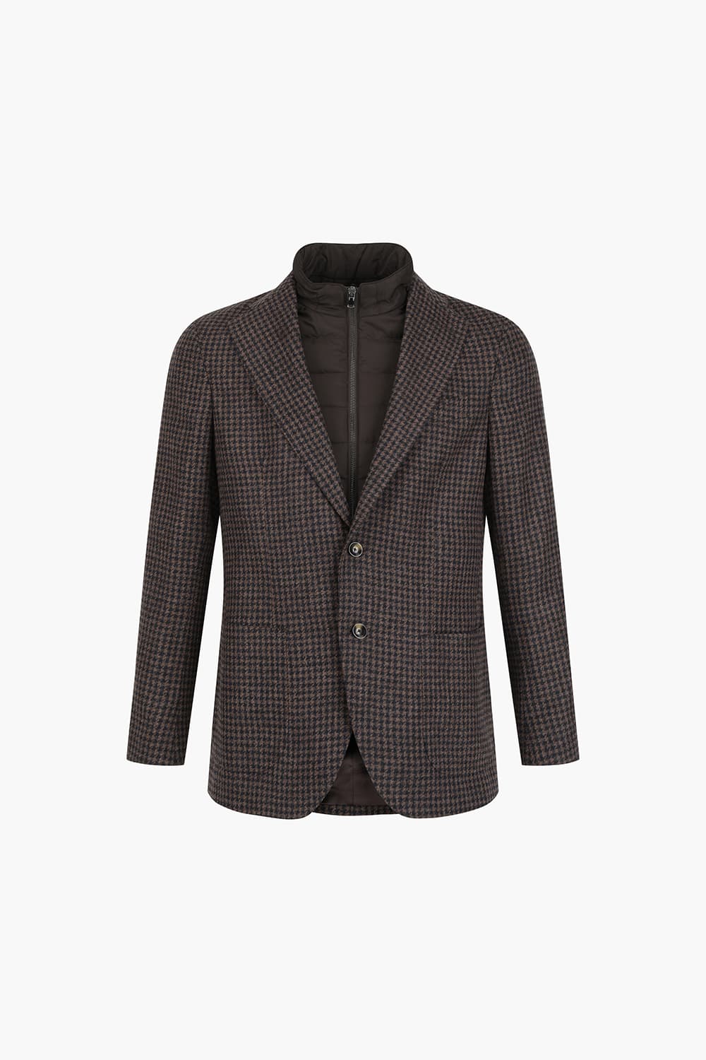 알파카 울 베이직 다크브라운 테일러드 자켓