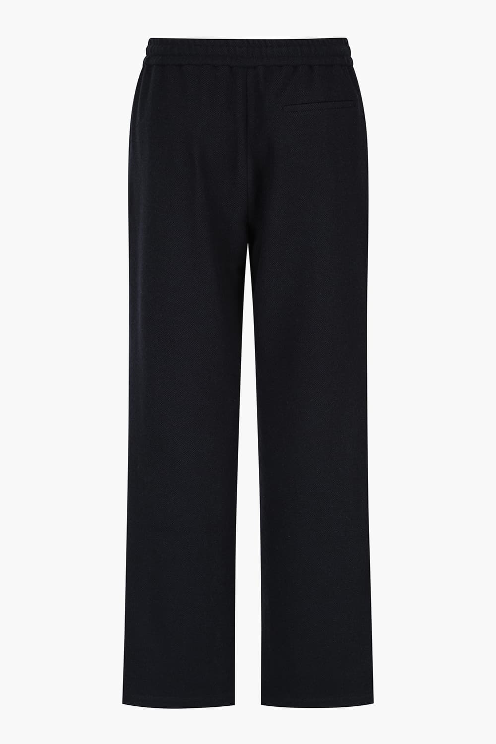 TROUSERS 야크 울 드로우스트링 와이드 301 다크네이비 캐주얼 팬츠