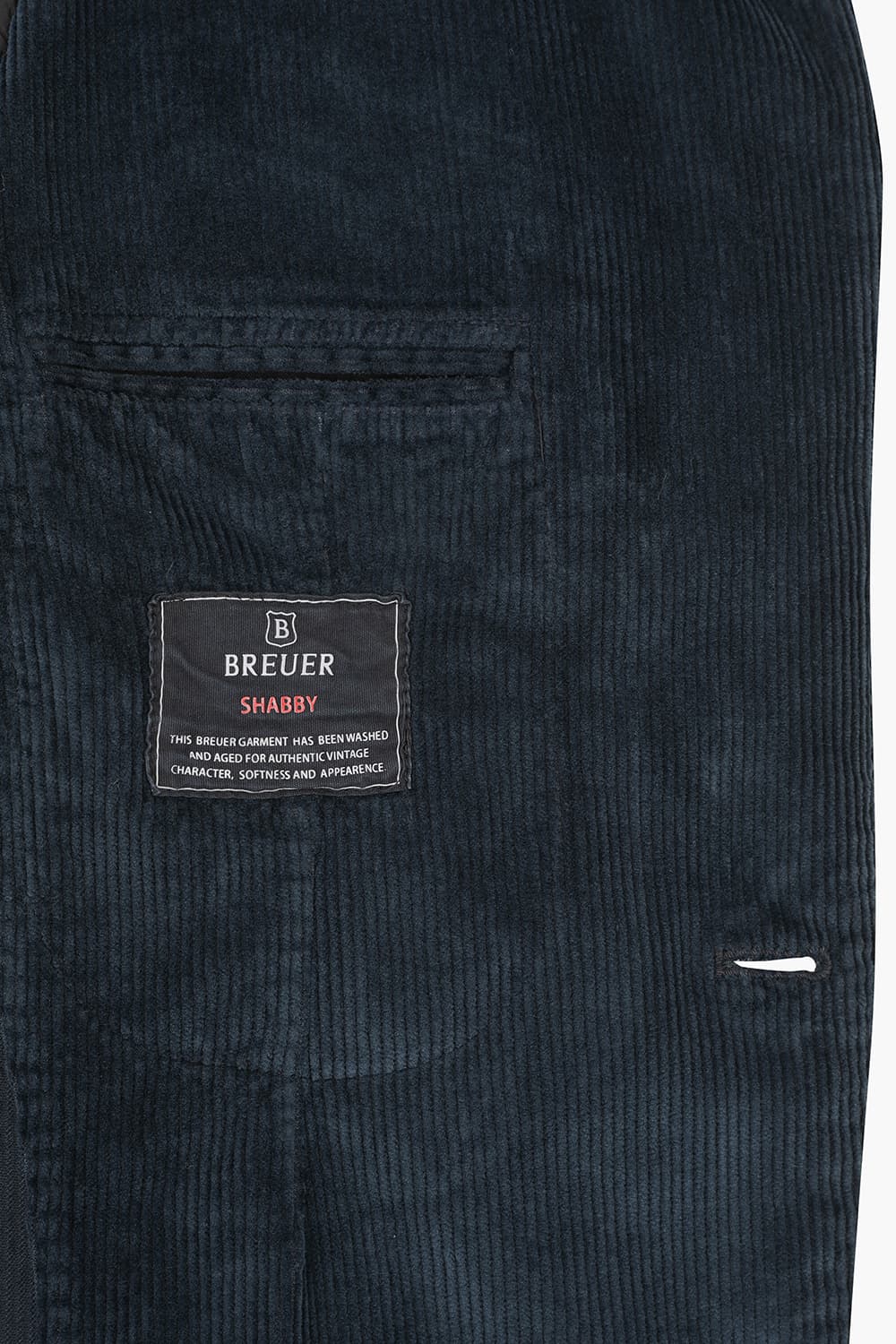 코튼 코듀로이 다크네이비 테일러드 자켓