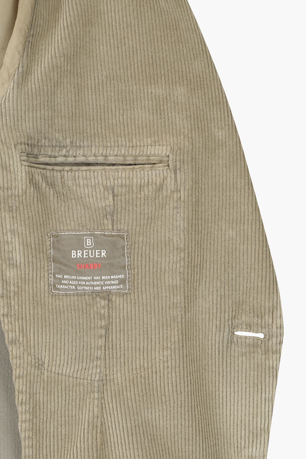 코튼 코듀로이 라이트브라운 테일러드 자켓