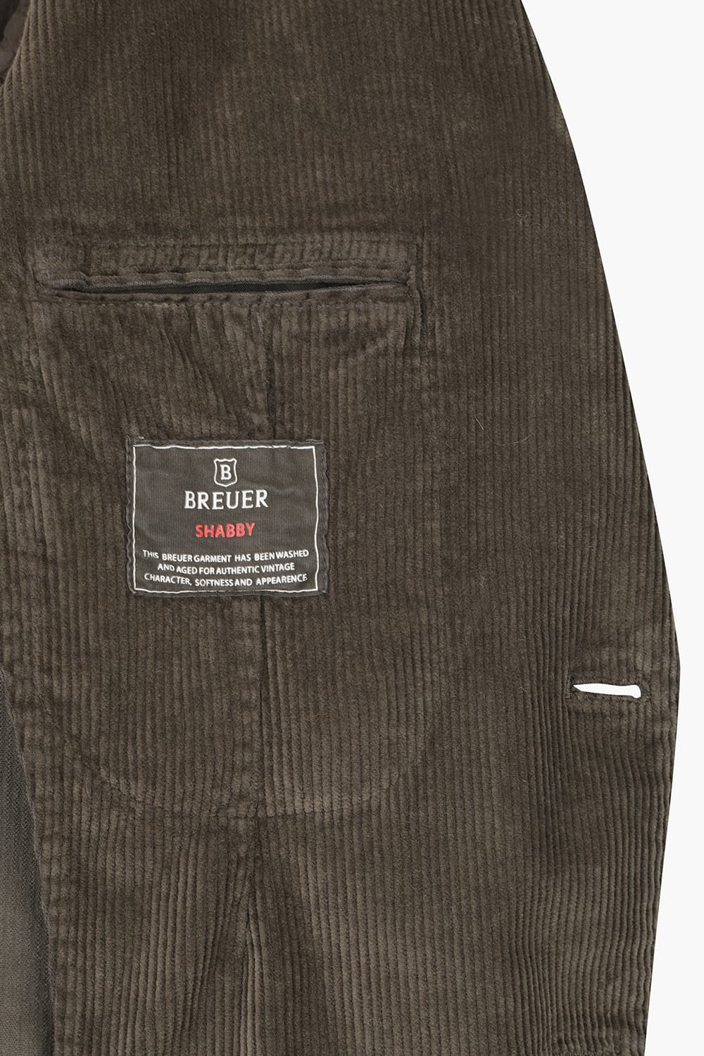 코튼 코듀로이 다크브라운 테일러드 자켓