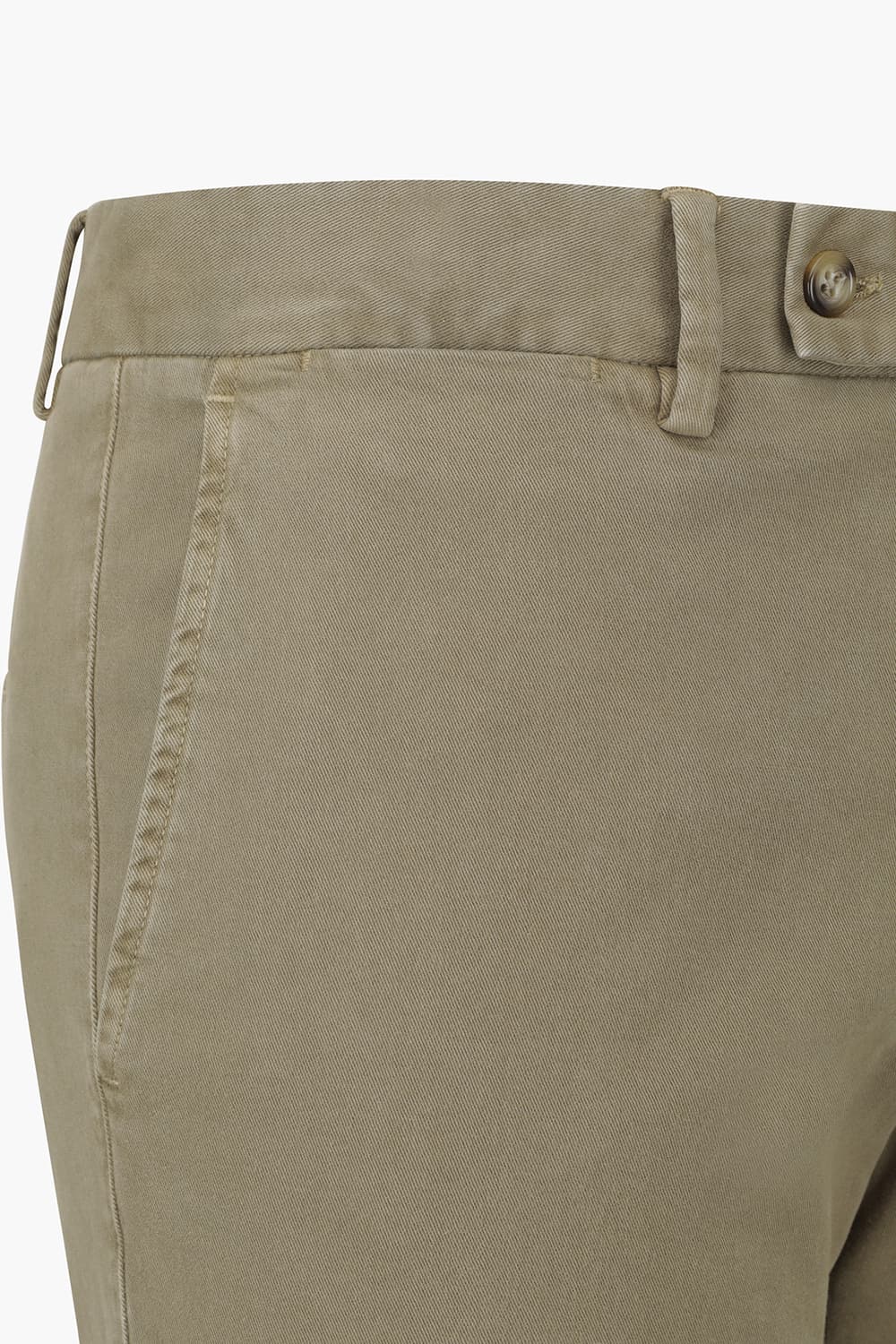 코튼 슬림 브라운 캐주얼 팬츠