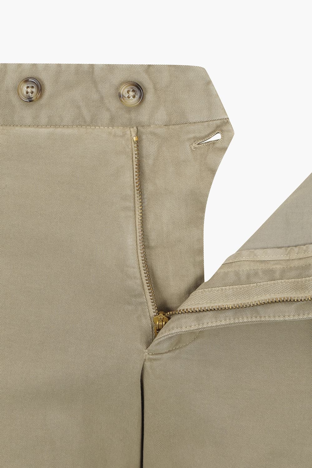 코튼 슬림 라이트브라운 캐주얼 팬츠