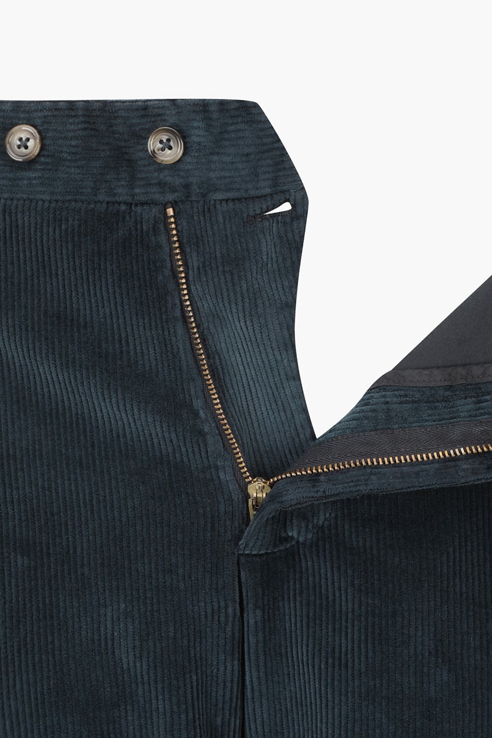 코튼 코듀로이 스트레이트 다크네이비 팬츠