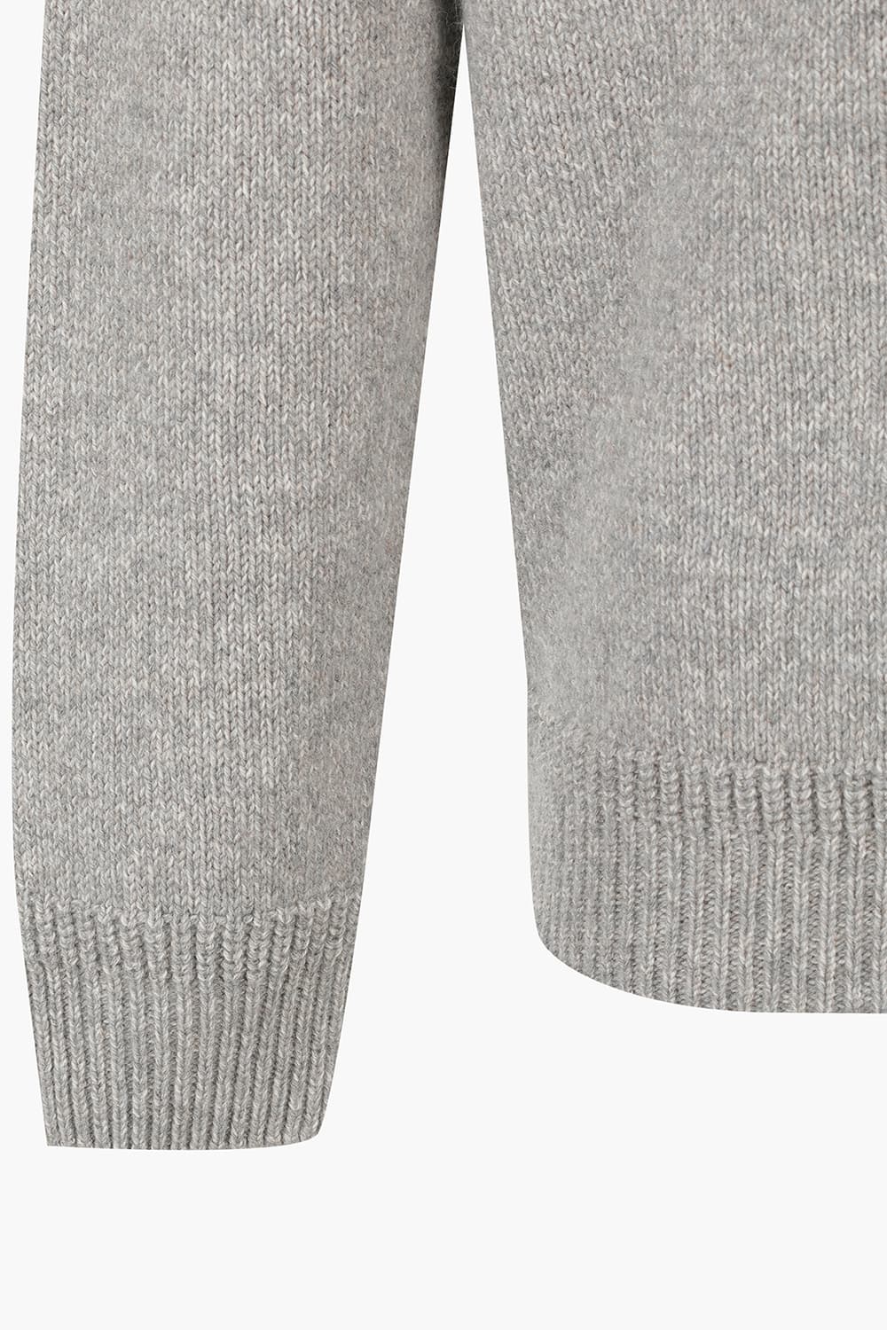 코튼 브이넥 그레이 가디건