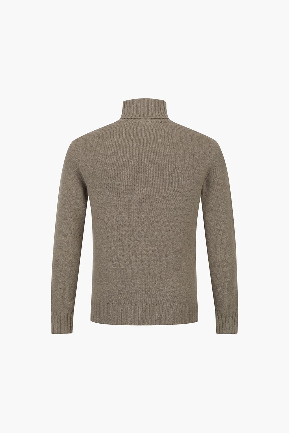 캐시미어 터틀넥 브라운 긴소매 니트