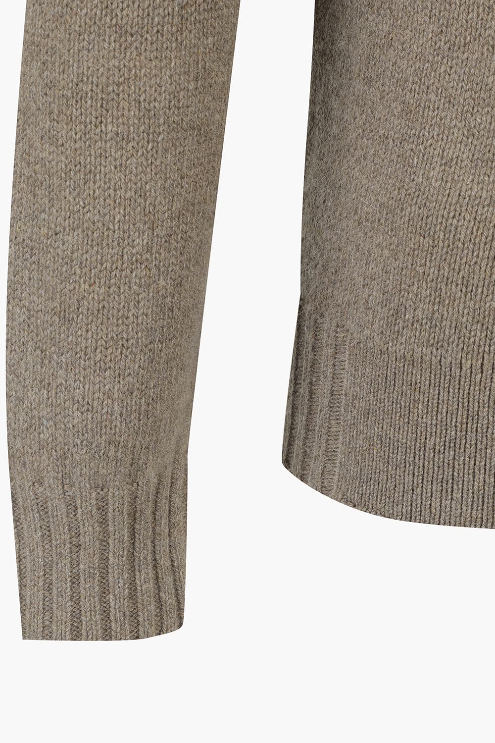 캐시미어 터틀넥 브라운 긴소매 니트