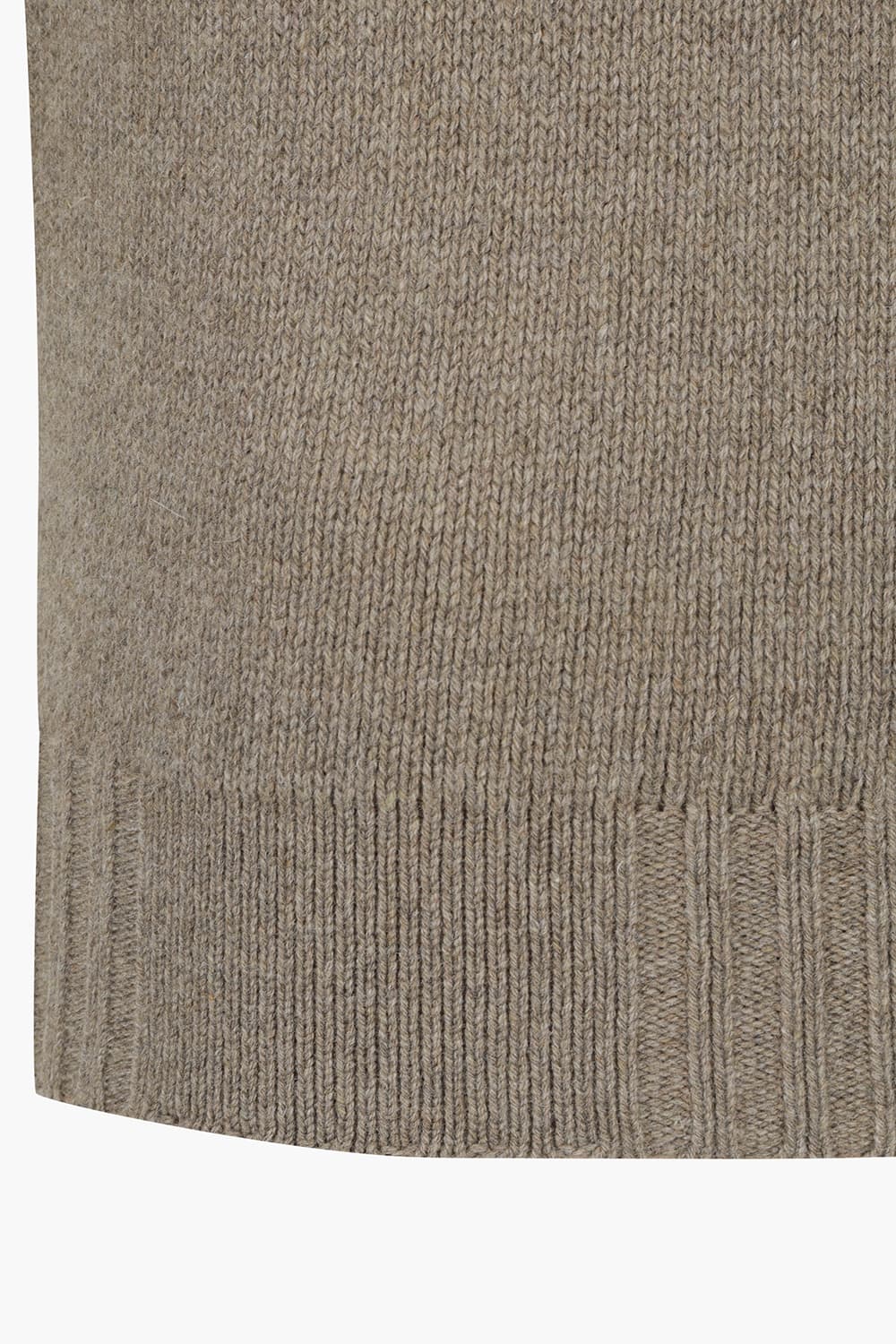 캐시미어 터틀넥 브라운 긴소매 니트