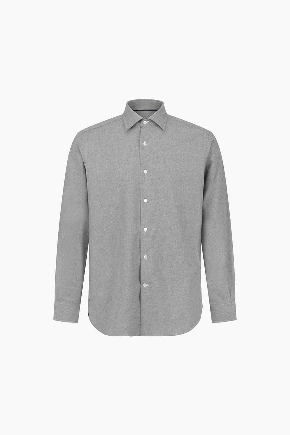 코튼 베이직 그레이 셔츠