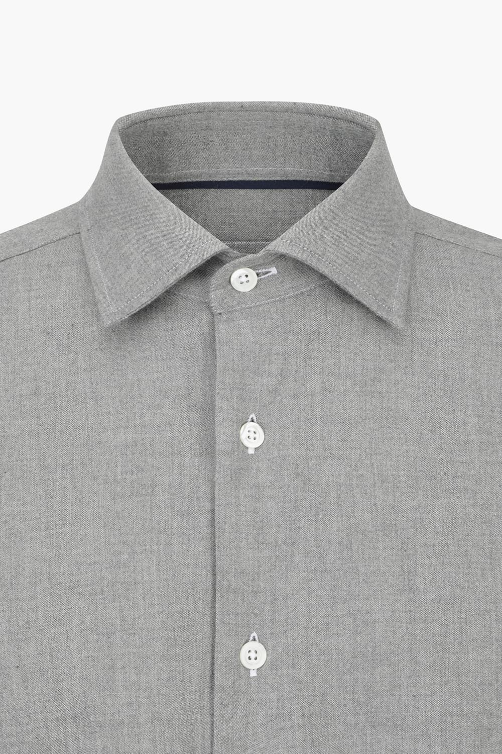 코튼 베이직 그레이 셔츠