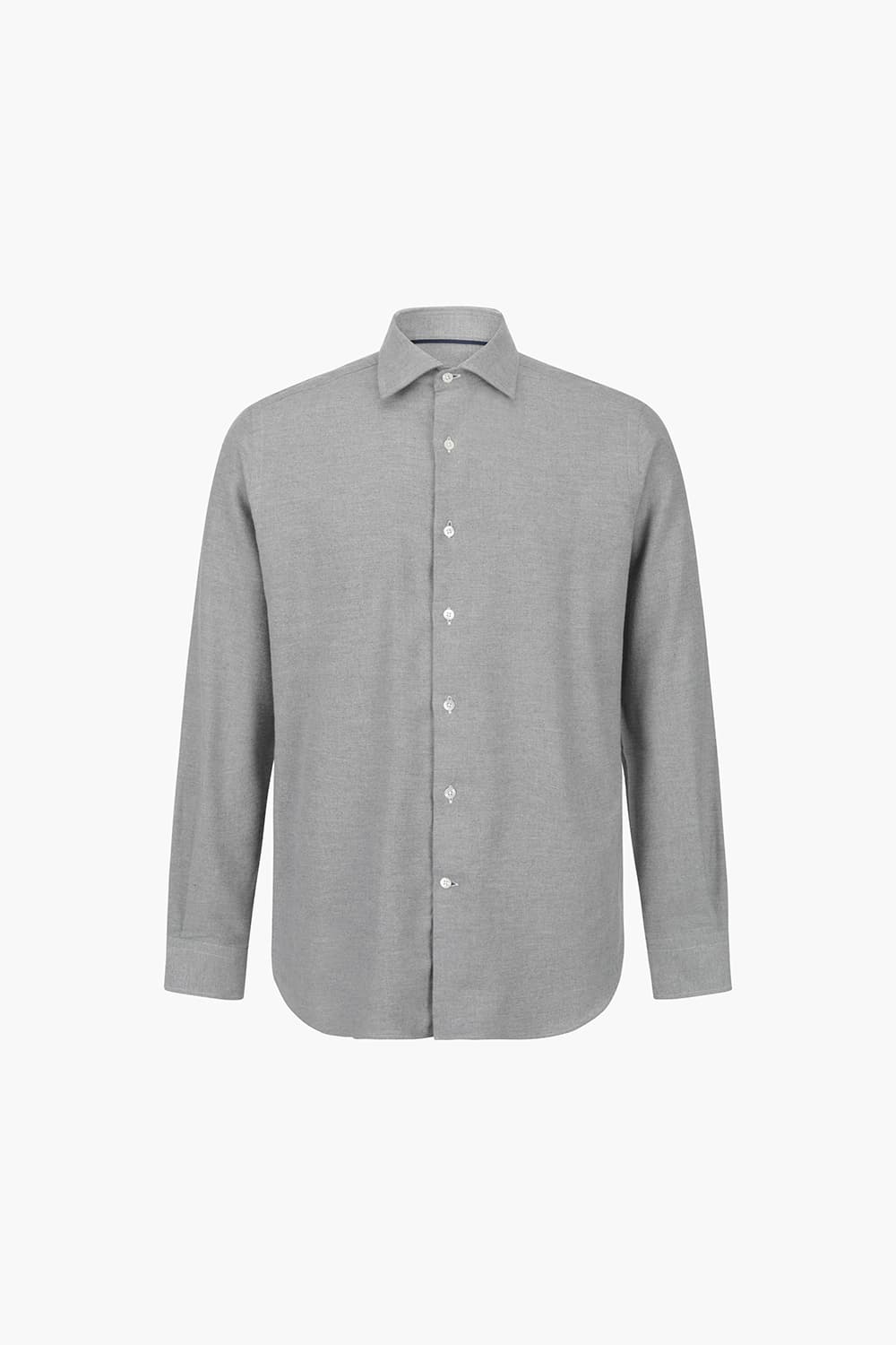 코튼 베이직 그레이 셔츠