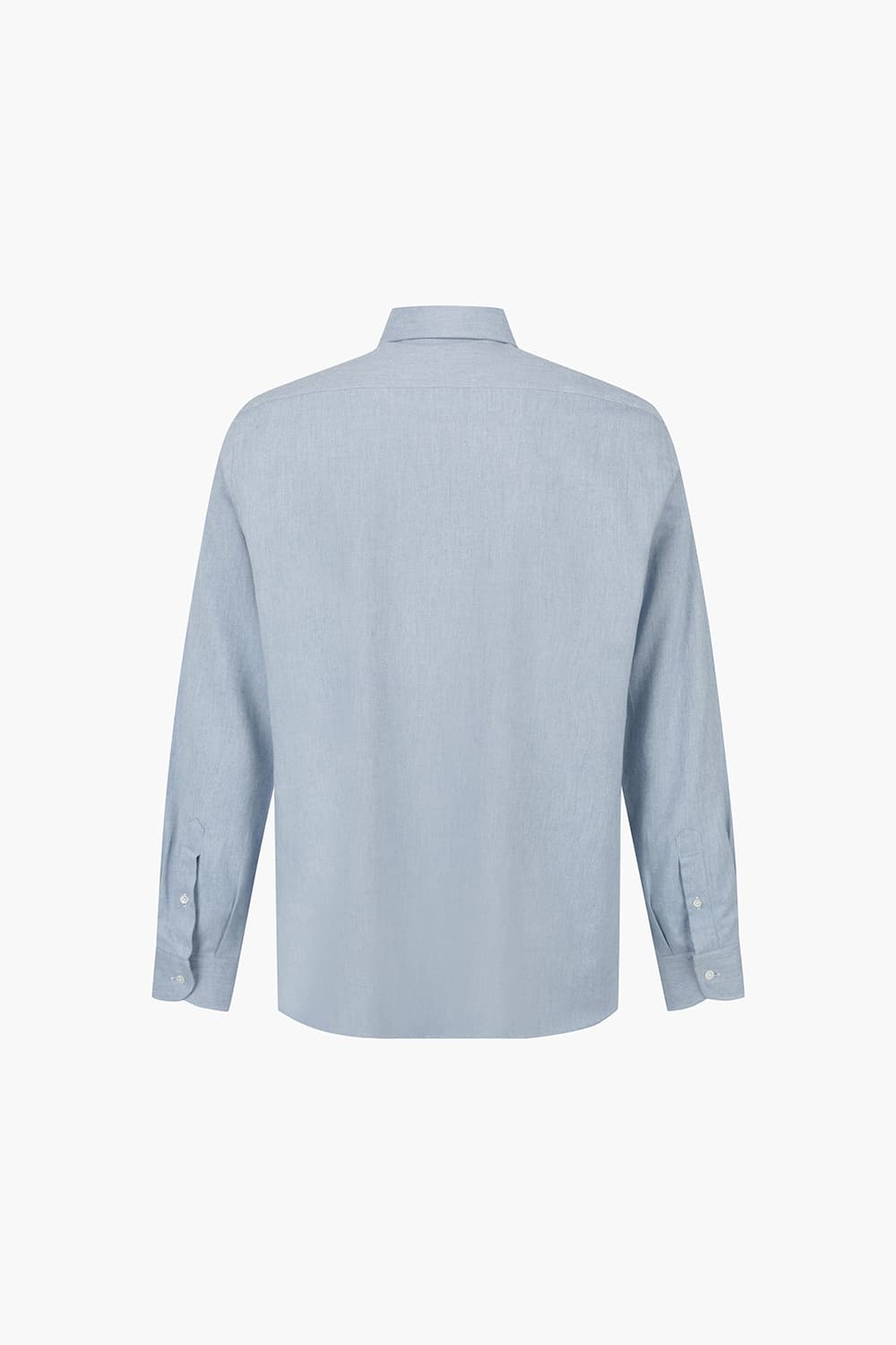 코튼 베이직 블루 셔츠