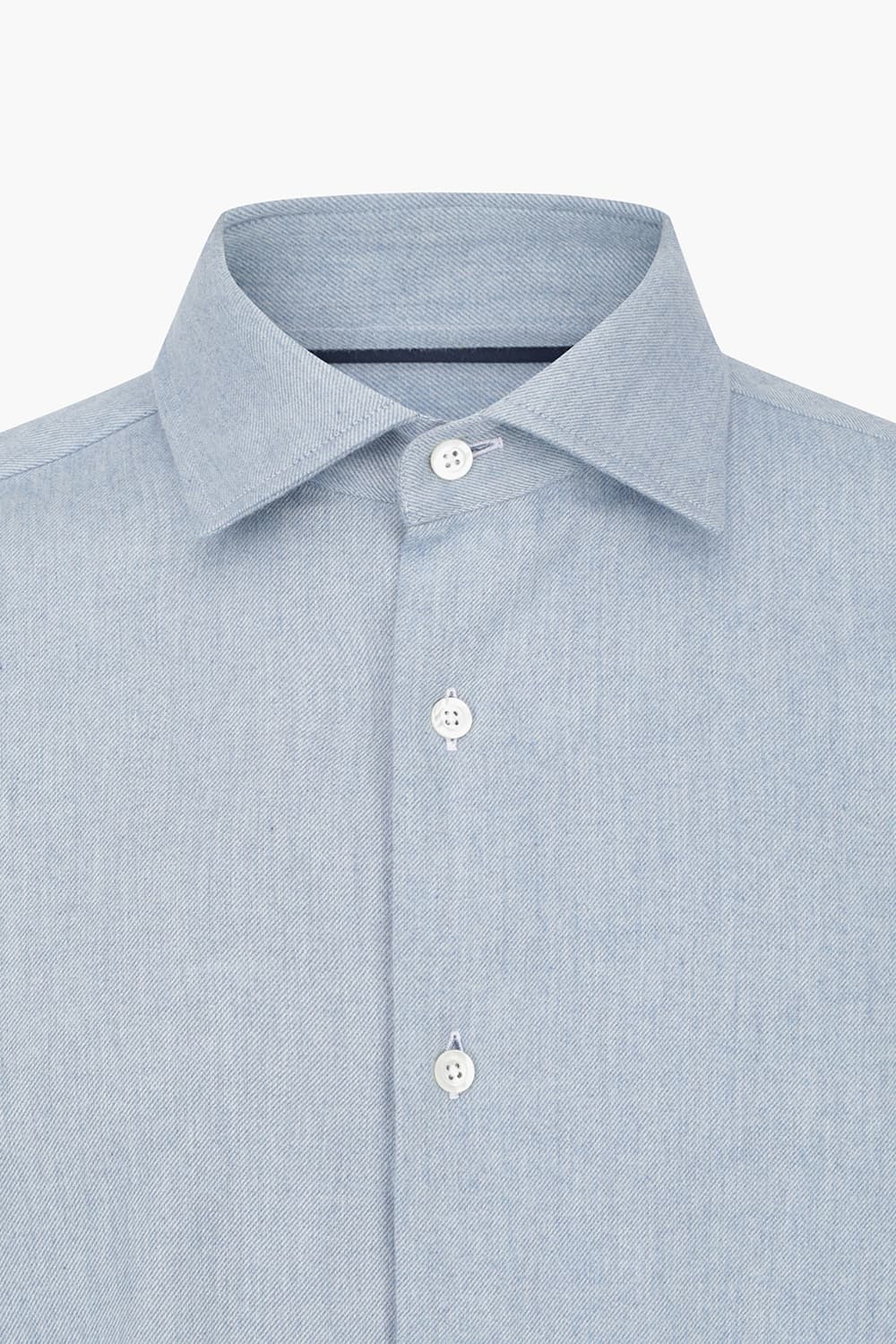 코튼 베이직 블루 셔츠