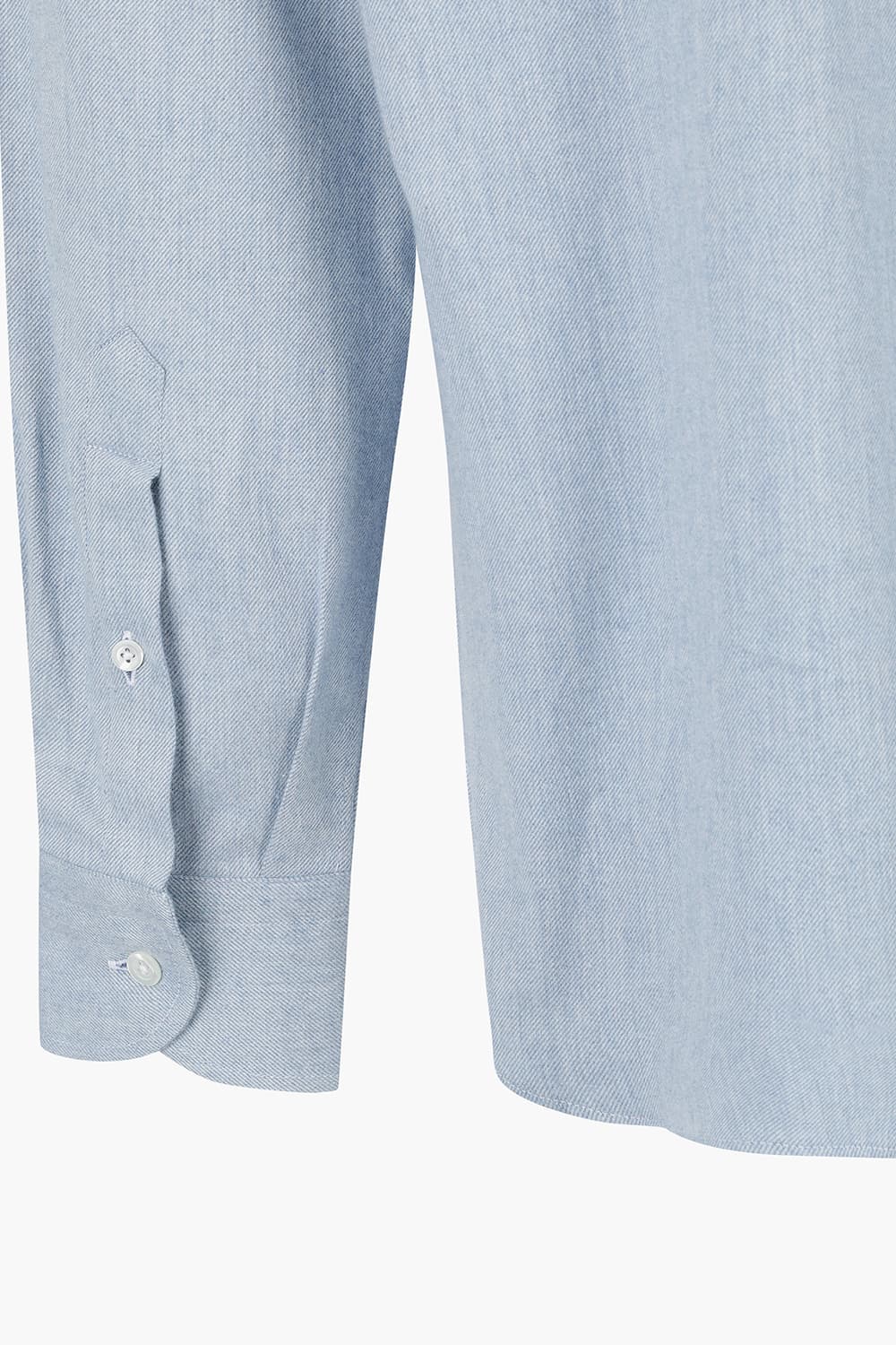 코튼 베이직 블루 셔츠