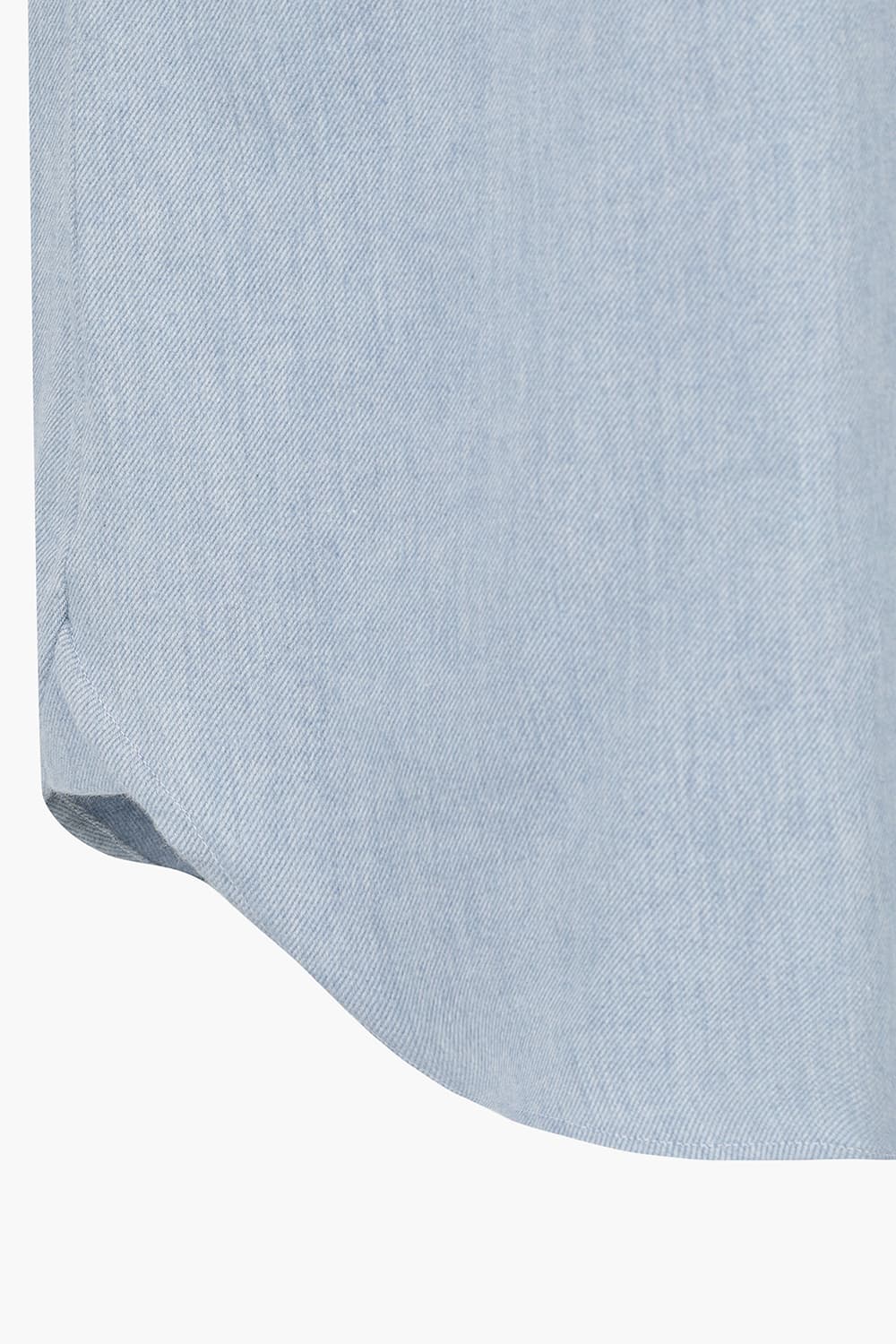 코튼 베이직 블루 셔츠