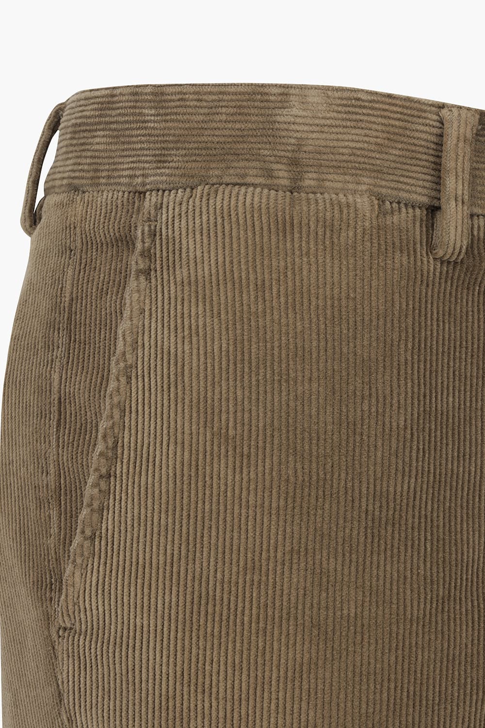 코튼 코듀로이 스트레이트 브라운 팬츠
