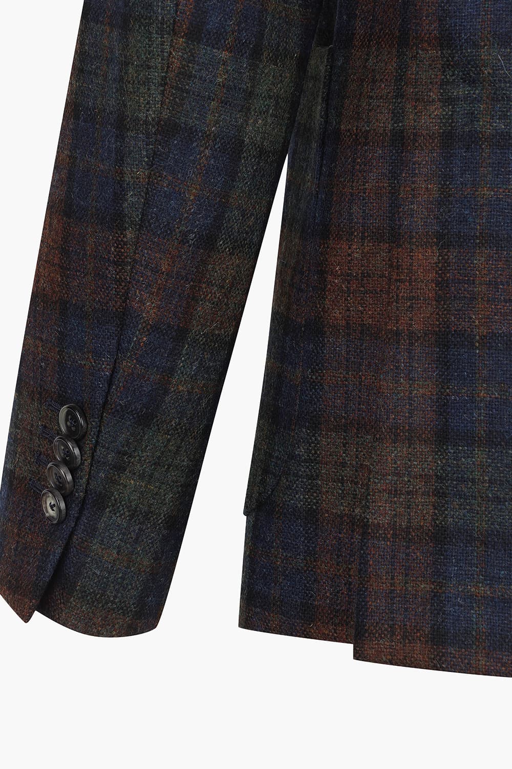 울 다크네이비 테일러드 자켓