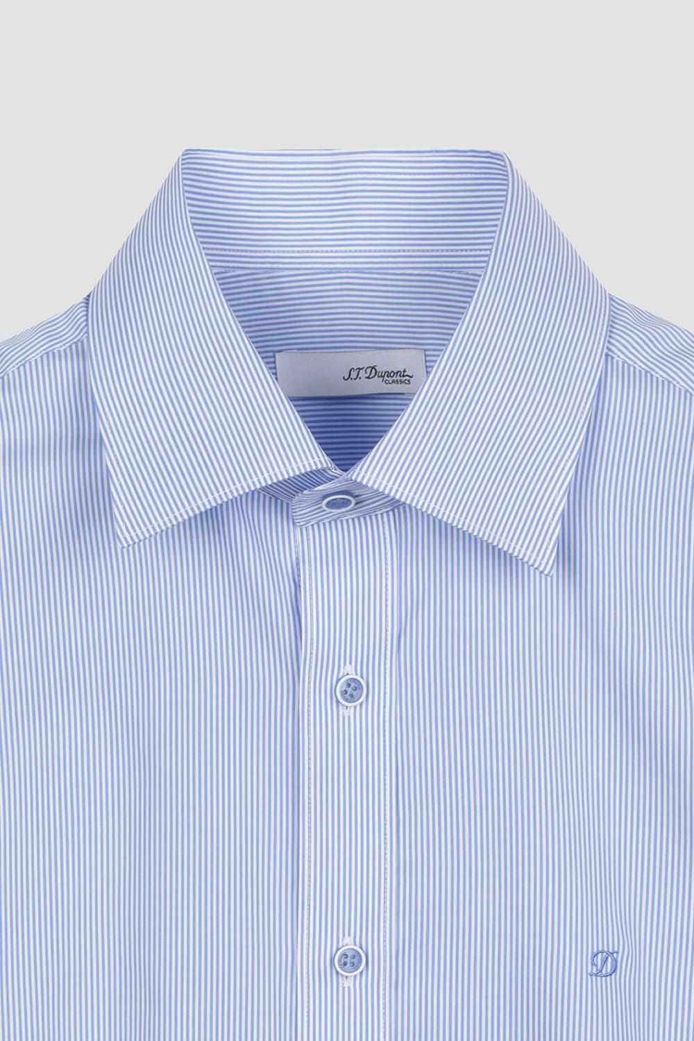스트라이프 트리콜로르 자수 319 컴포터블 셔츠 블루 SE6SM21LS319SBU