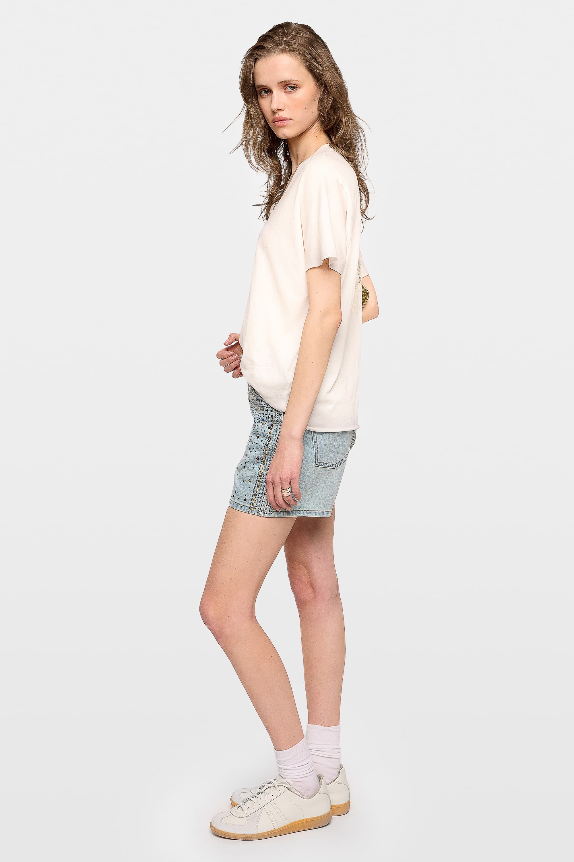 Tommer Skull Fishnet T-shirt
