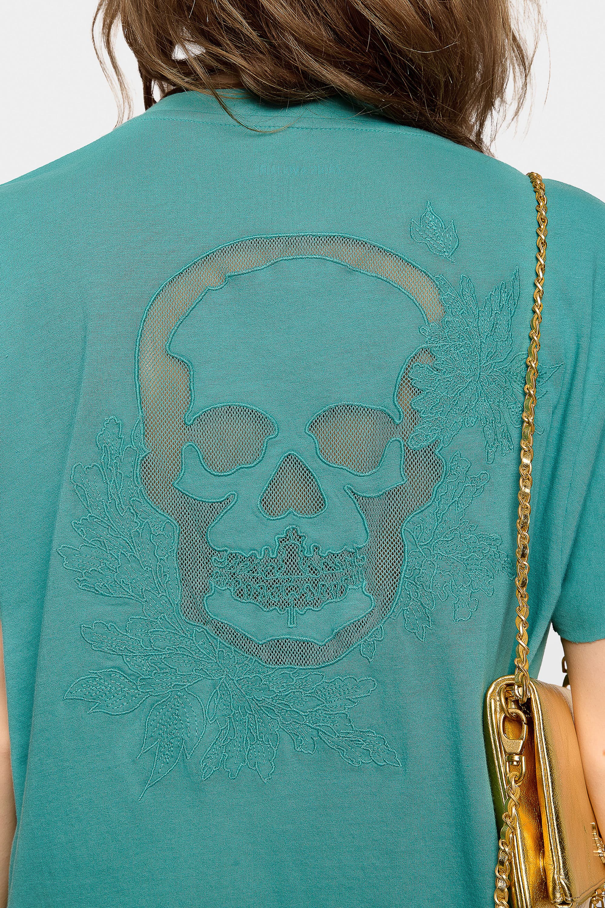 Tommer Skull Fishnet T-shirt