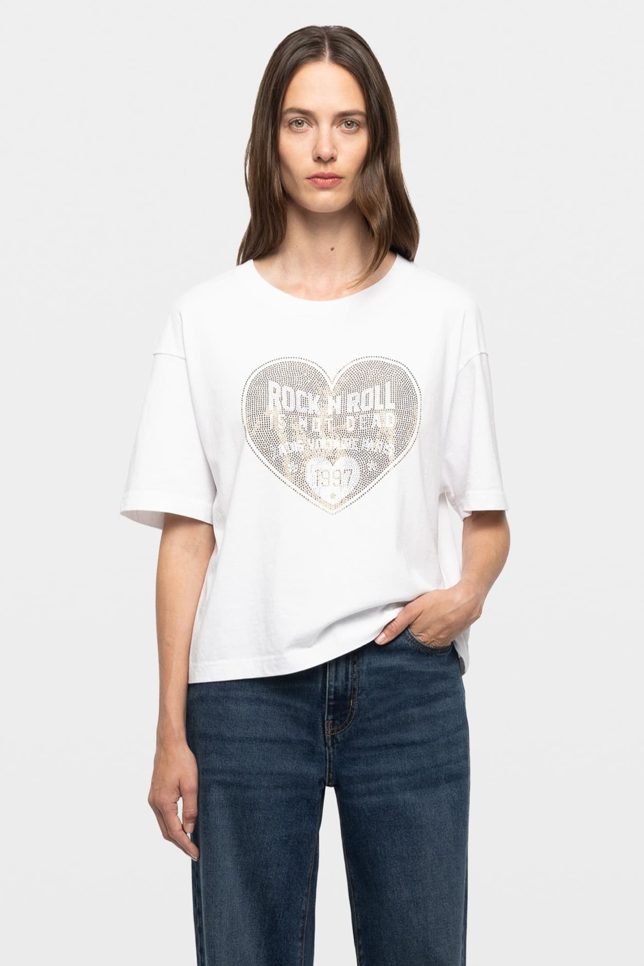 Taida Heart Strass T-shirt