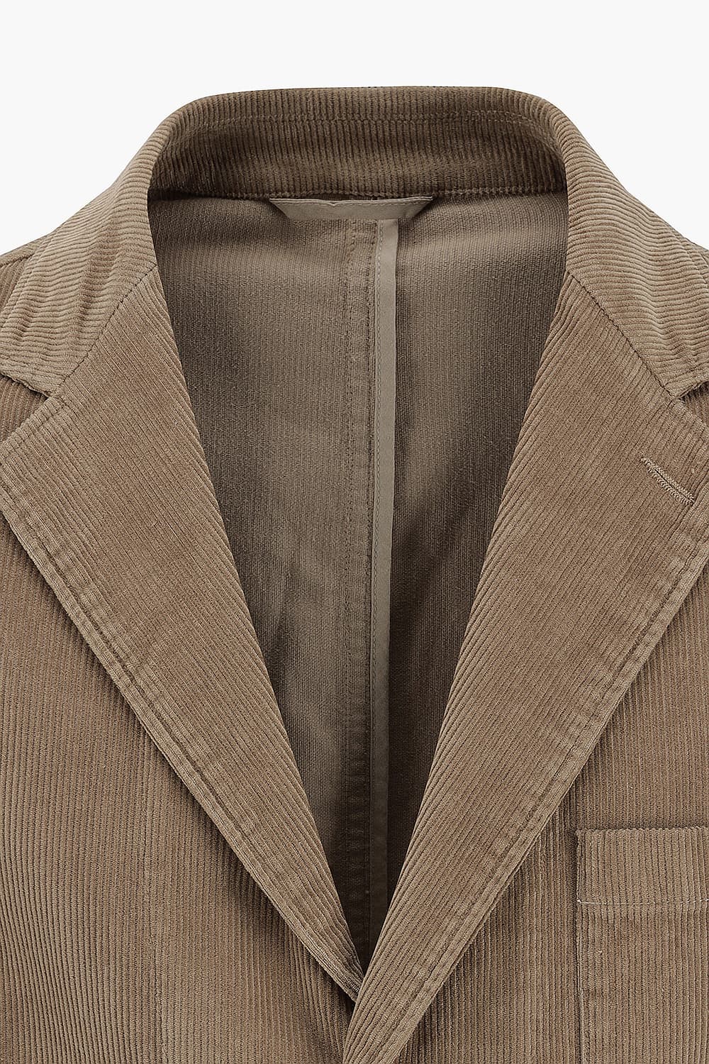 코튼 코듀로이 브라운 테일러드 자켓