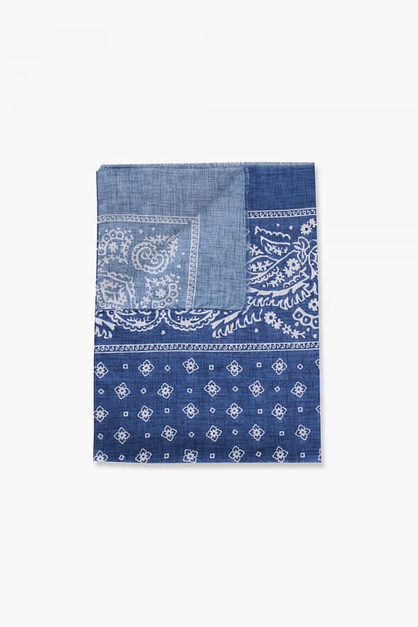 코튼 헤이즐리 도트 패턴 102 네이비 스카프