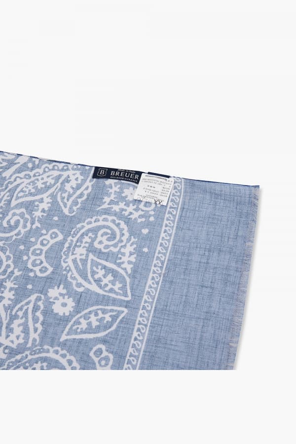 코튼 헤이즐리 도트 패턴 102 네이비 스카프