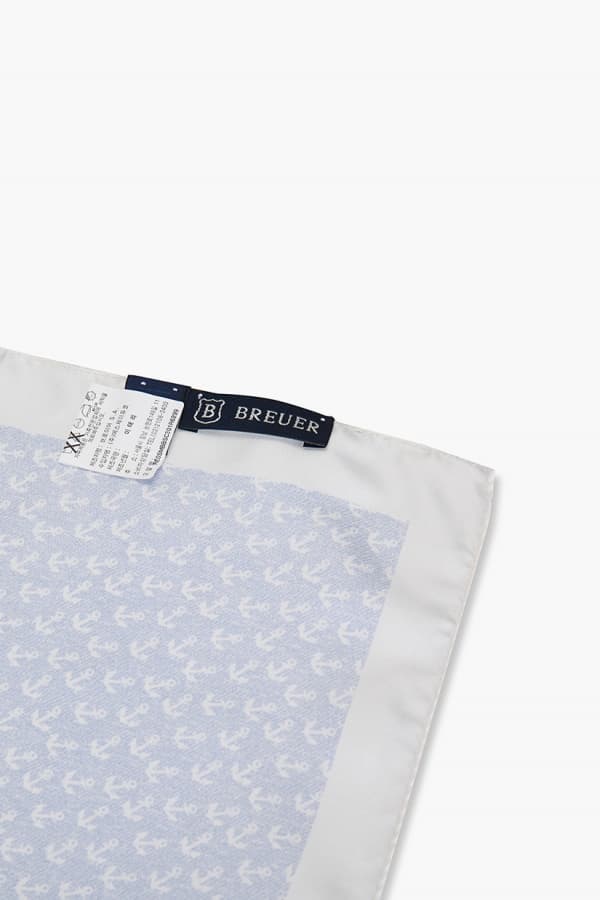 실크 사이드 스퀘어 301 블루 스카프