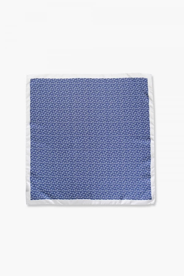 실크 사이드 스퀘어 301 블루 스카프