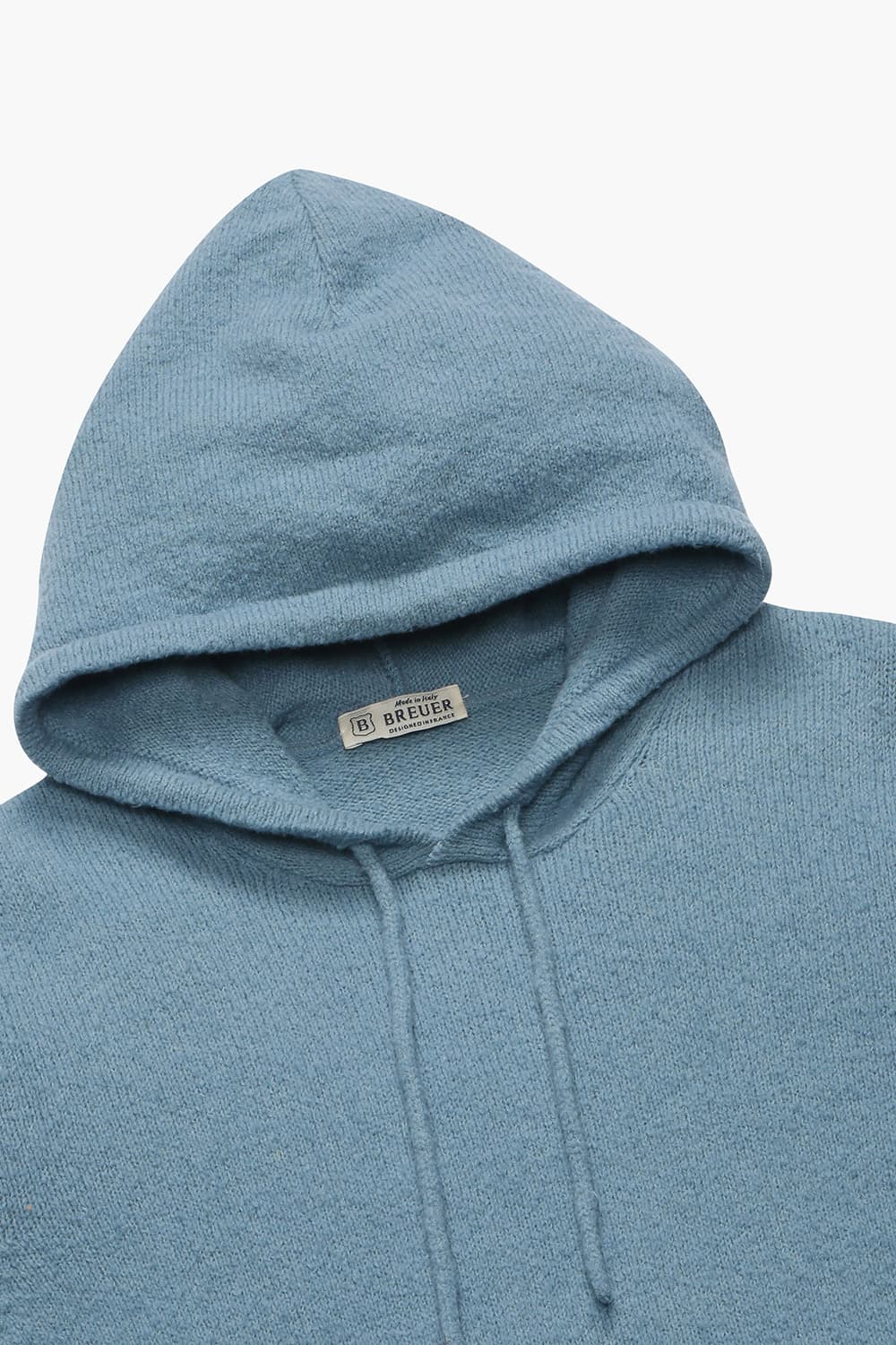 코튼 후드 102 라이트블루 긴소매 니트