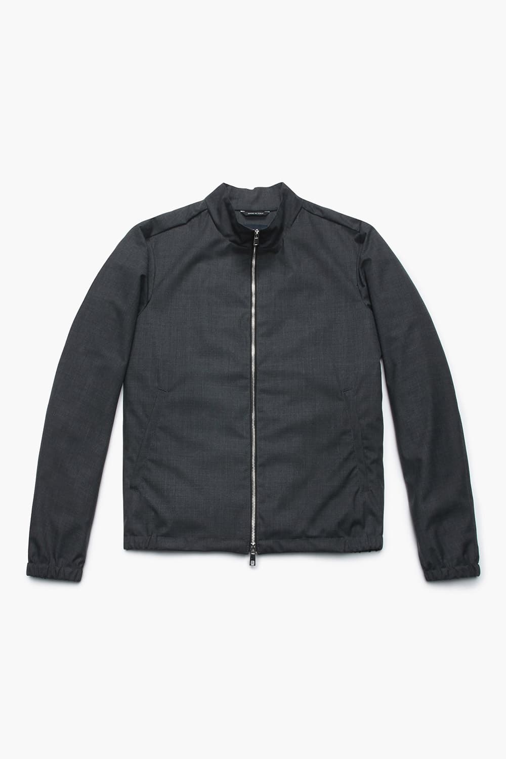 썸머 울 혼방 하이넥 베이직 블루종 점퍼 53T4089016