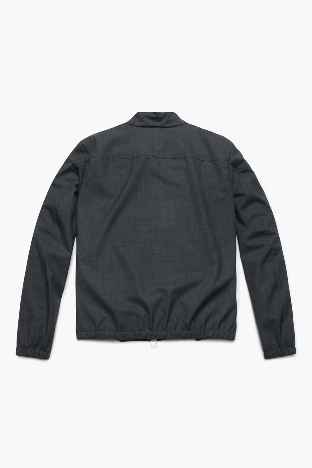 썸머 울 혼방 하이넥 베이직 블루종 점퍼 53T4089016