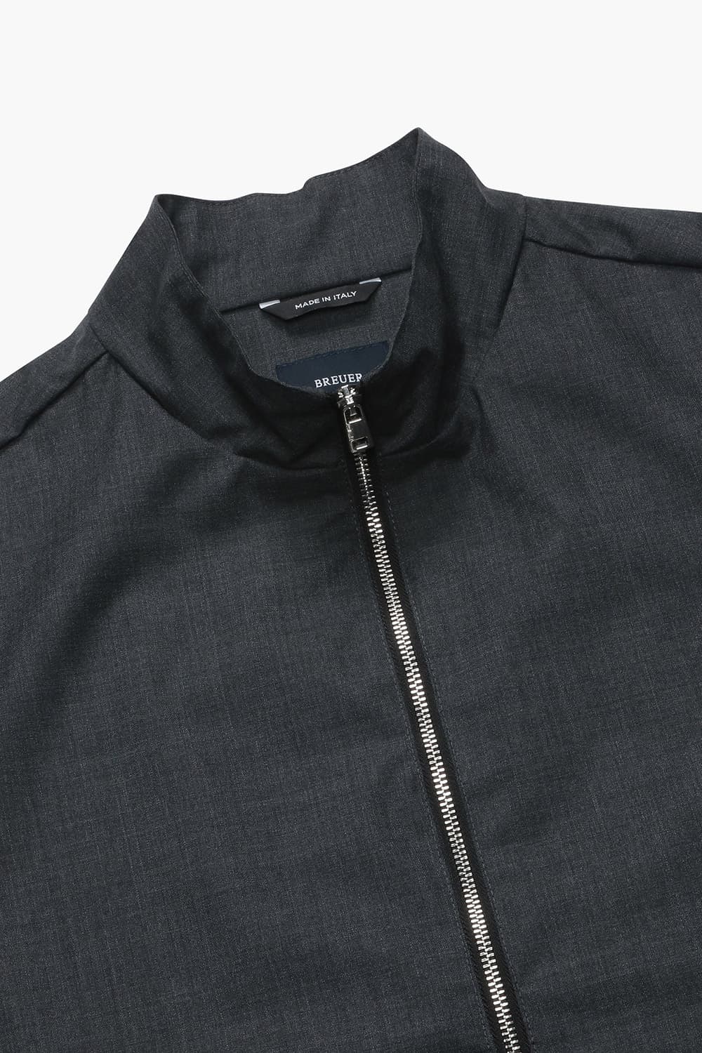 썸머 울 혼방 하이넥 베이직 블루종 점퍼 53T4089016