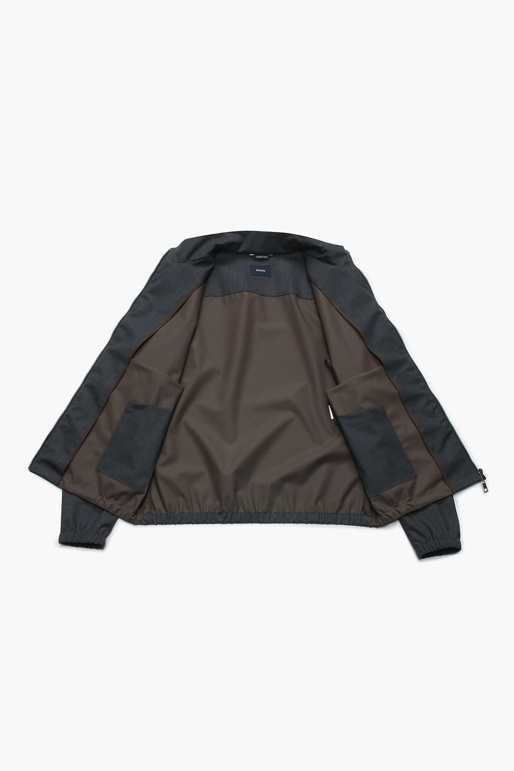 썸머 울 혼방 하이넥 베이직 블루종 점퍼 53T4089016